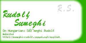 rudolf sumeghi business card